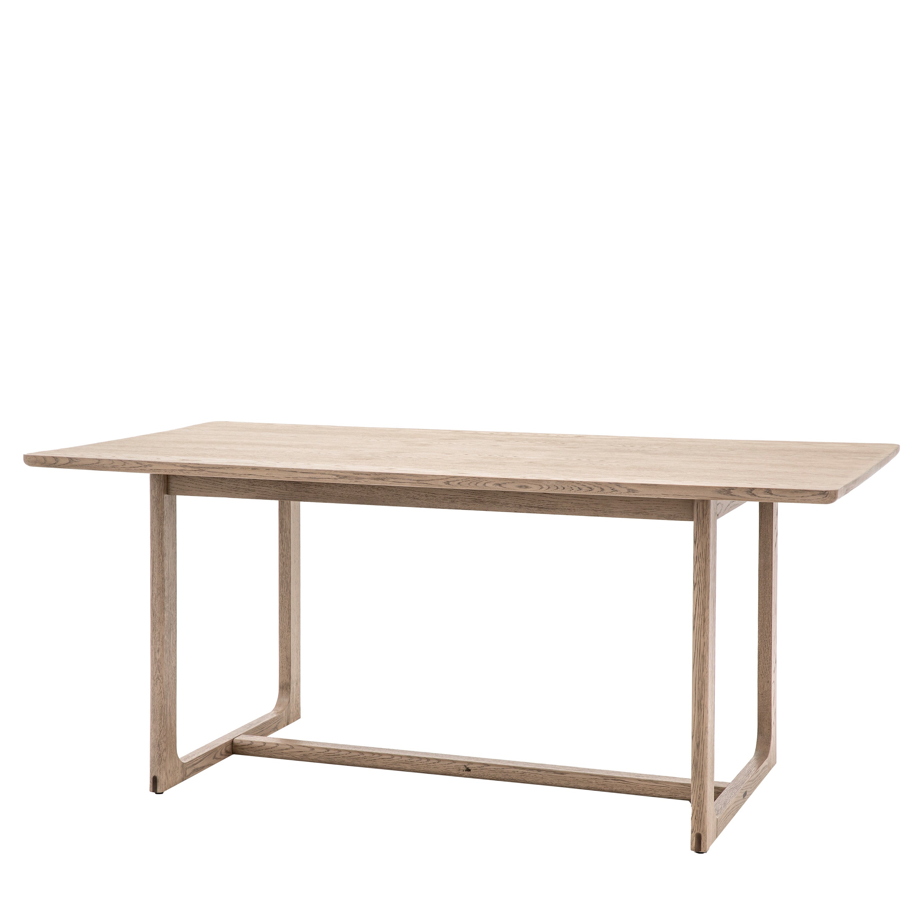 Novu Smoked Oak Wood Dining Table | 6 Seater